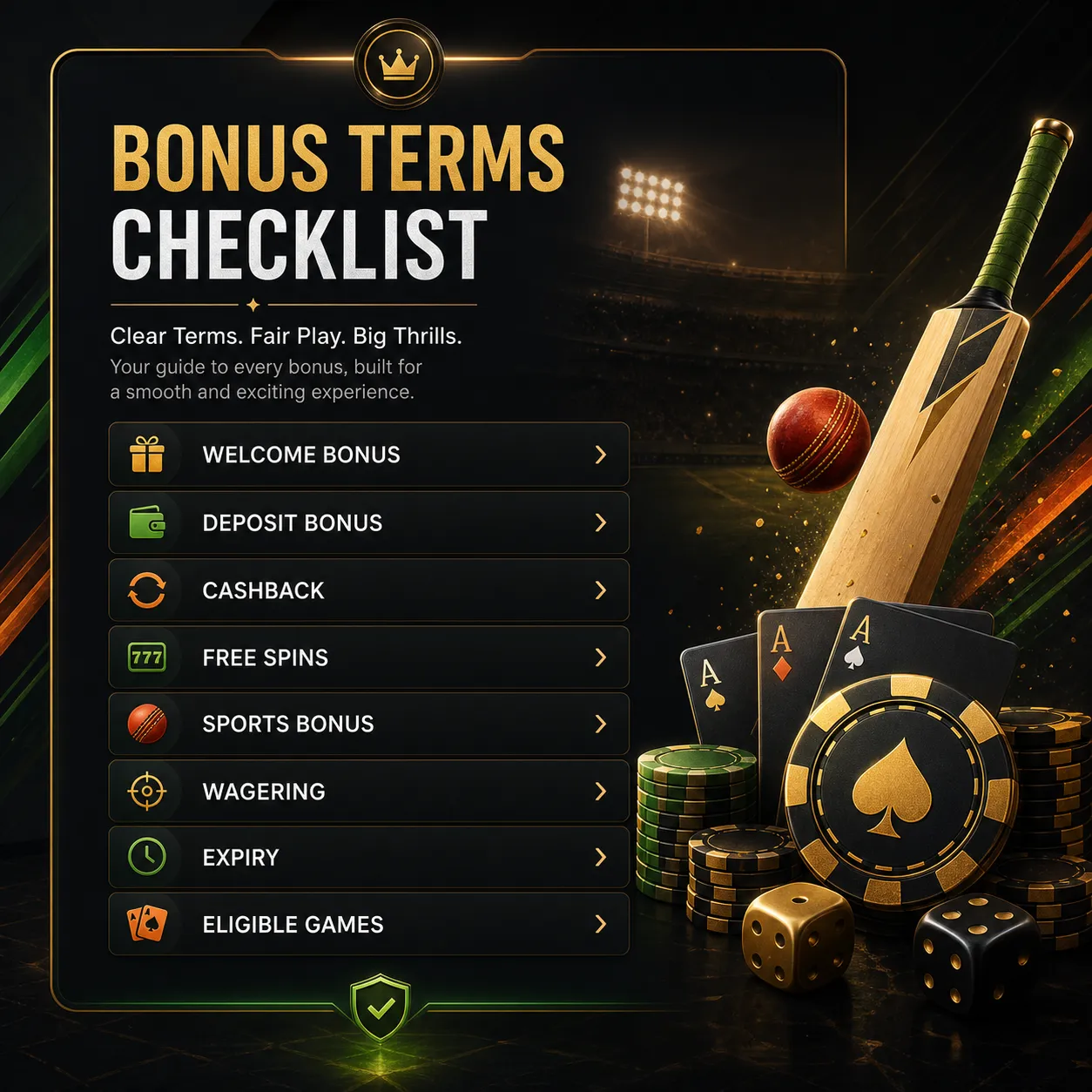 9kbet bonus terms checklist visual